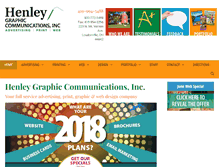 Tablet Screenshot of henley-graphics.com